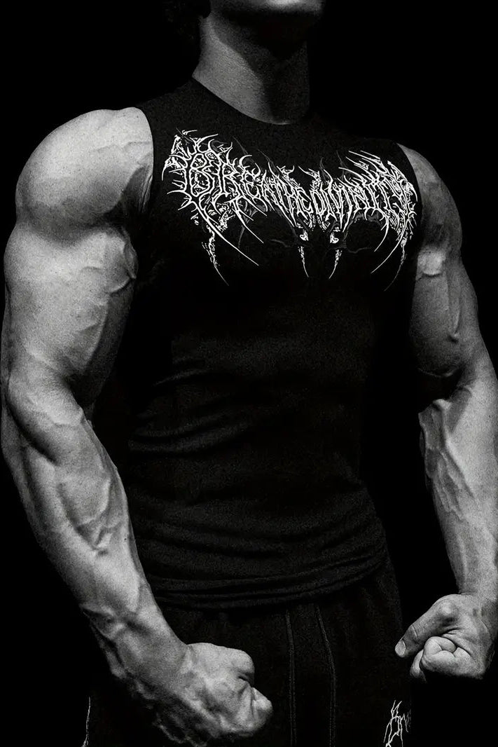 Davil Sleeveless  Spandexdry - Black