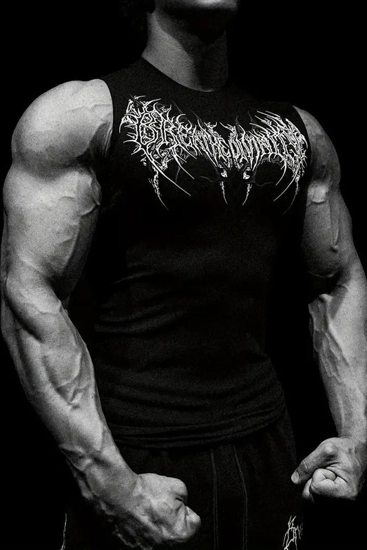 Davil Sleeveless  Spandexdry - Black