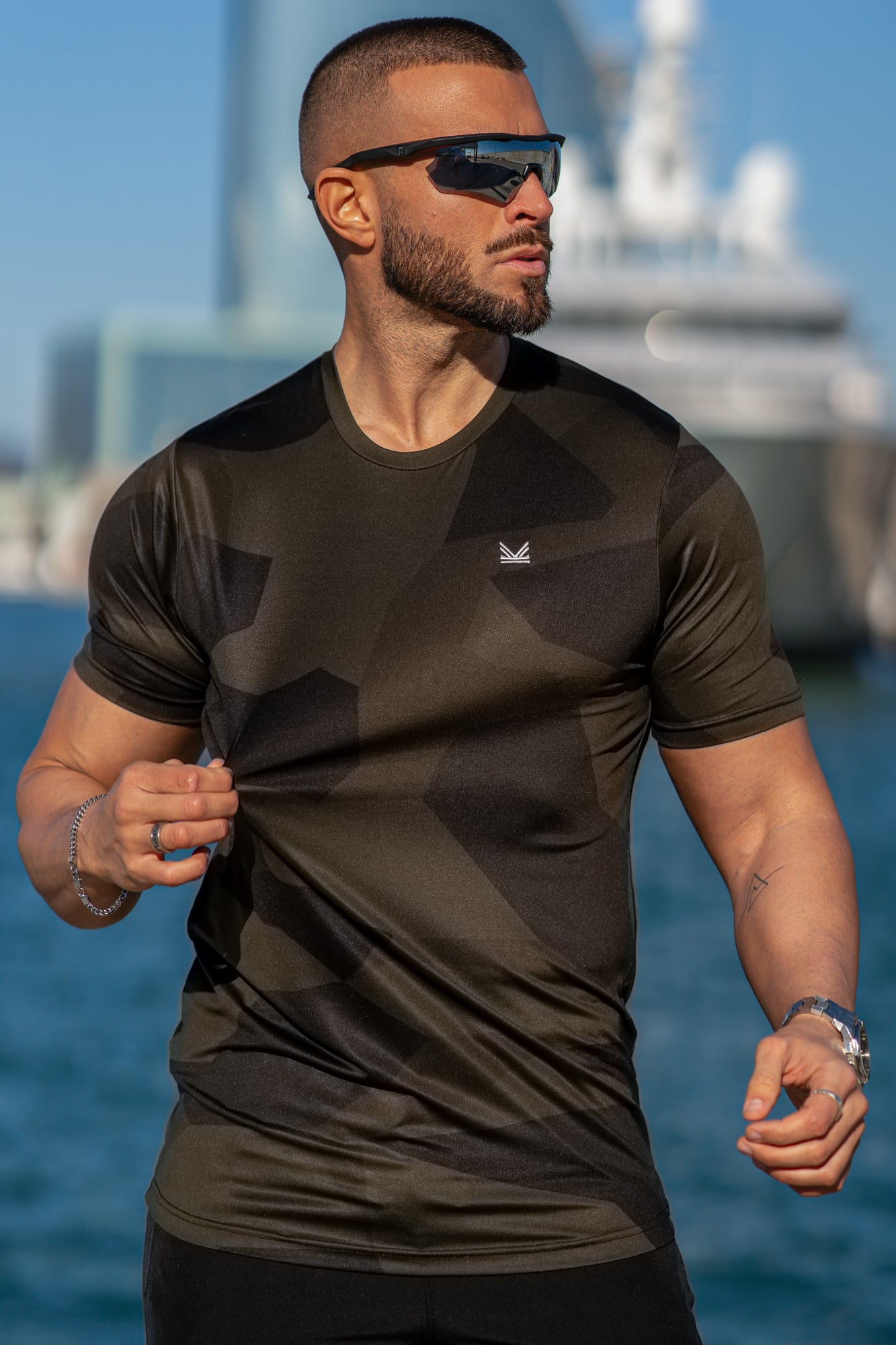 Assault Camo SpandexDry Tee - Olive