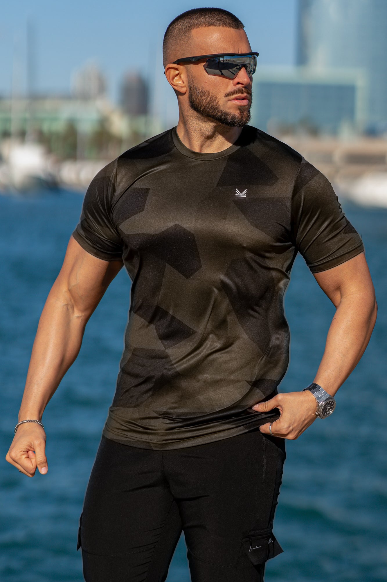 Assault Camo SpandexDry Tee - Olive