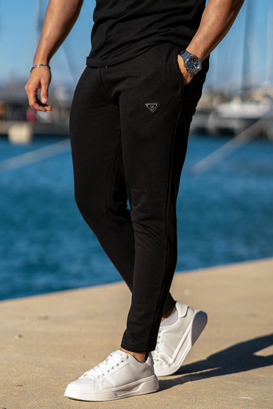 Sinner Cotton Terry Trouser - Black