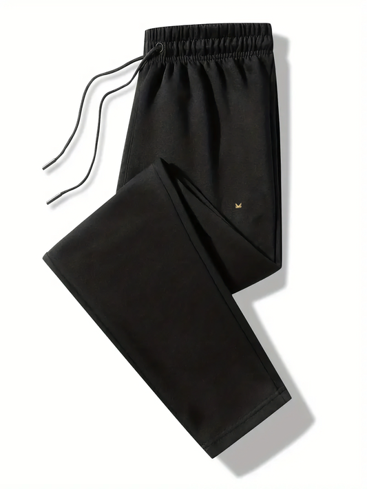 King Resort Cotton Terry Trouser in Black