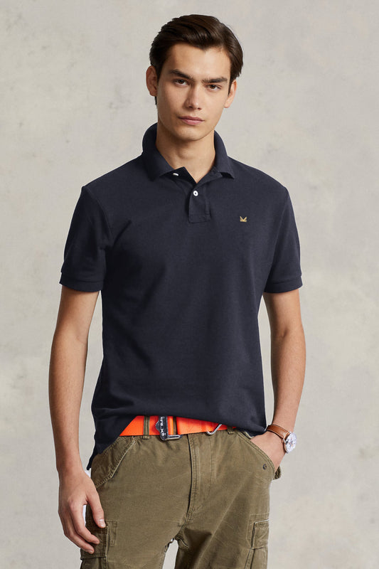 Formal Basic Cotton Polo - Navy