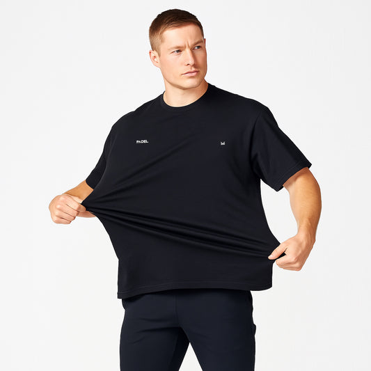 Padel Oversize Spandexdry Tshirt - Black