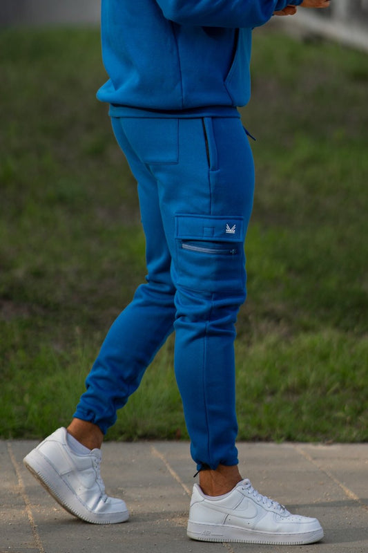 Monte Carlo Cargo Fleece Trouser - Dark Blue