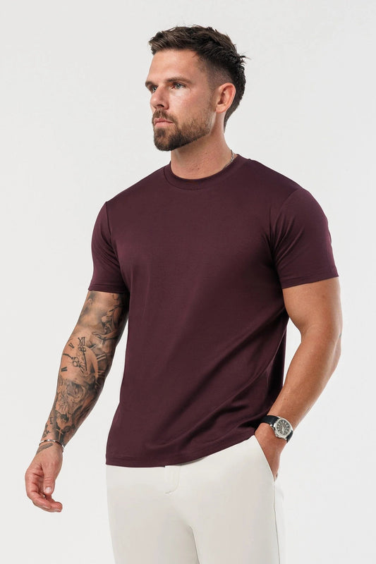 Essential Cotton T-Shirt - Wine